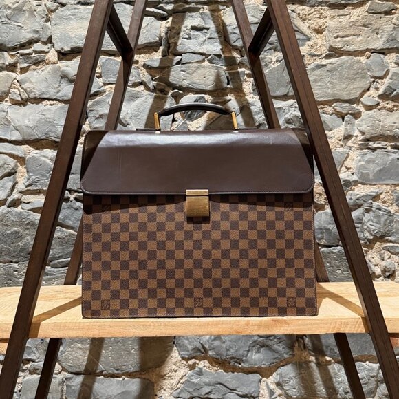 Louis Vuitton Vintage 1998 Damier Ebene Altona GM Business Bag - Picture 1 of 16